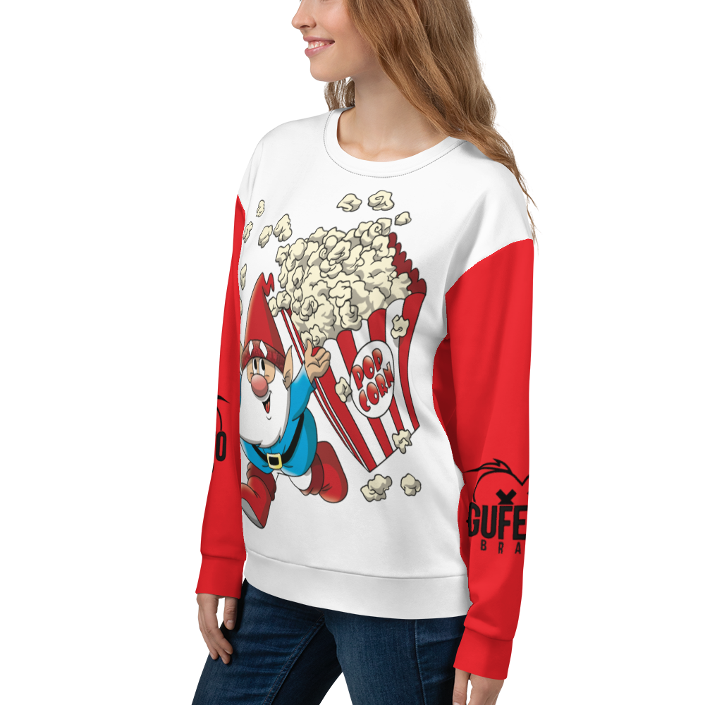 Felpa unisex Uomo/Donna POPCORNOLO - Gufetto Brand 