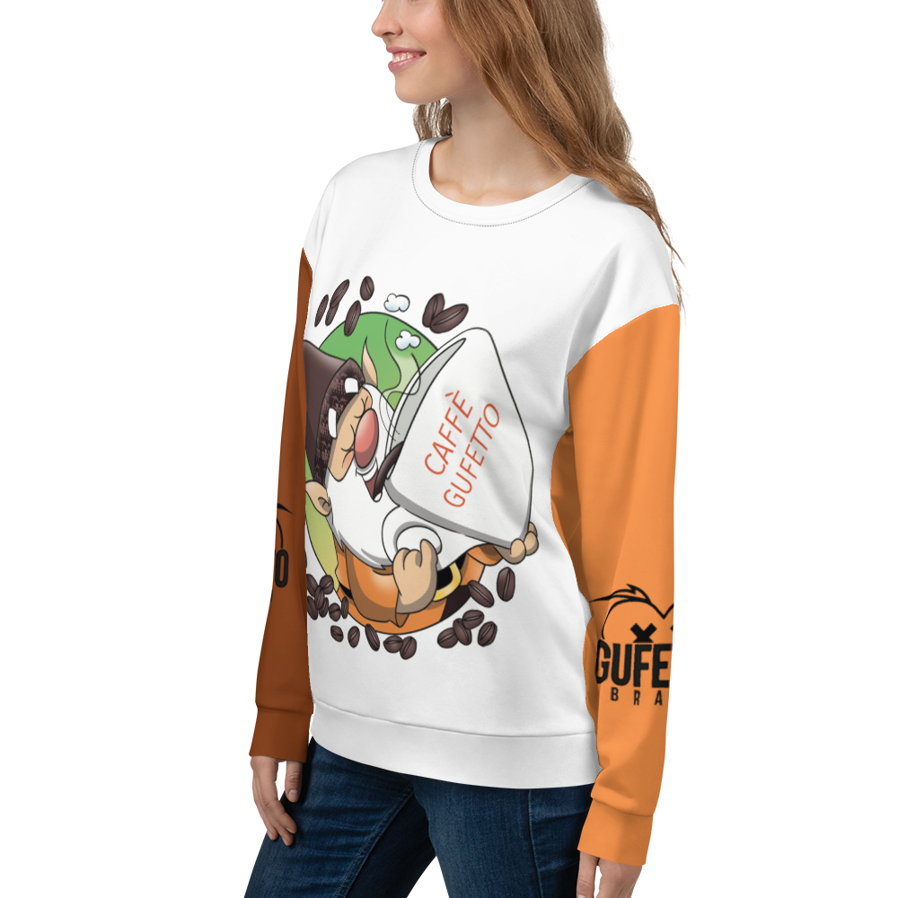 Felpa unisex Uomo/Donna CAFFEOLO 2 - Gufetto Brand 