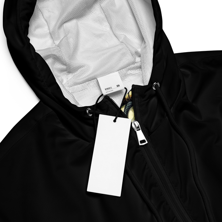 Giacca a vento corta con stampa all over donna SKULL DARK - Gufetto Brand 