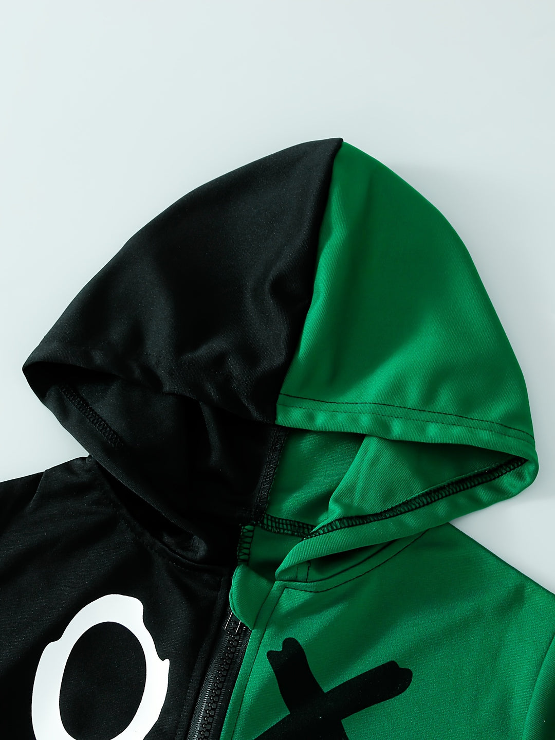 Funny Expression Graphic Print Boys Colorblock Zip Up Lightweight Hoodie Sweatshirt Casual Long Sleeve Hoodies with Pockets Gym Sports Hooded Jacket - Gufetto Brand 