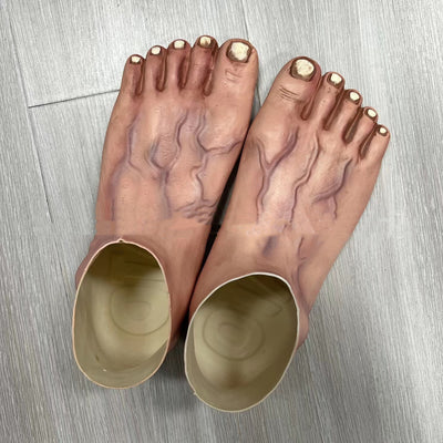 Pantofole da cavernicolo Divertenti scarpe da spiaggia in lattice - Gufetto Brand 