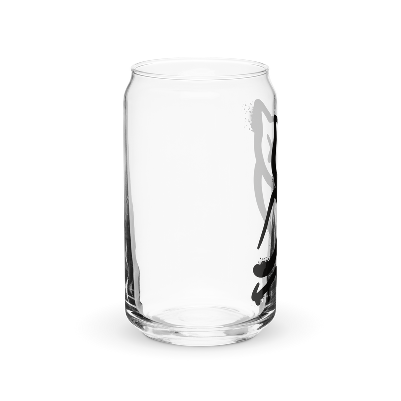 Bicchiere a forma di barattolo GUFETTO 1 NERO OCCHI NERI - Gufetto Brand 