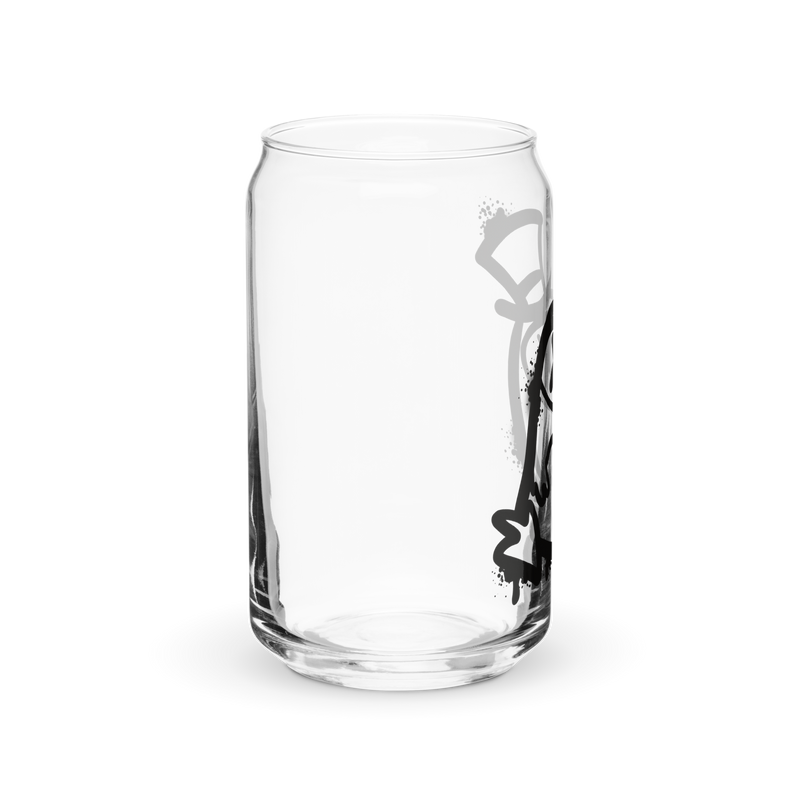 Bicchiere a forma di barattolo GUFETTO 2 NERO OCCHI NERI - Gufetto Brand 