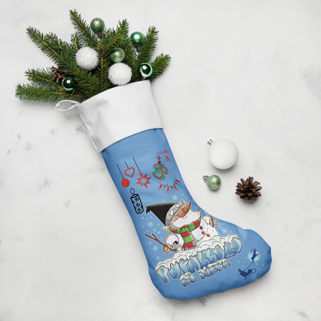 Calza di Natale PUPAZZOLO DI NEVE - Gufetto Brand 