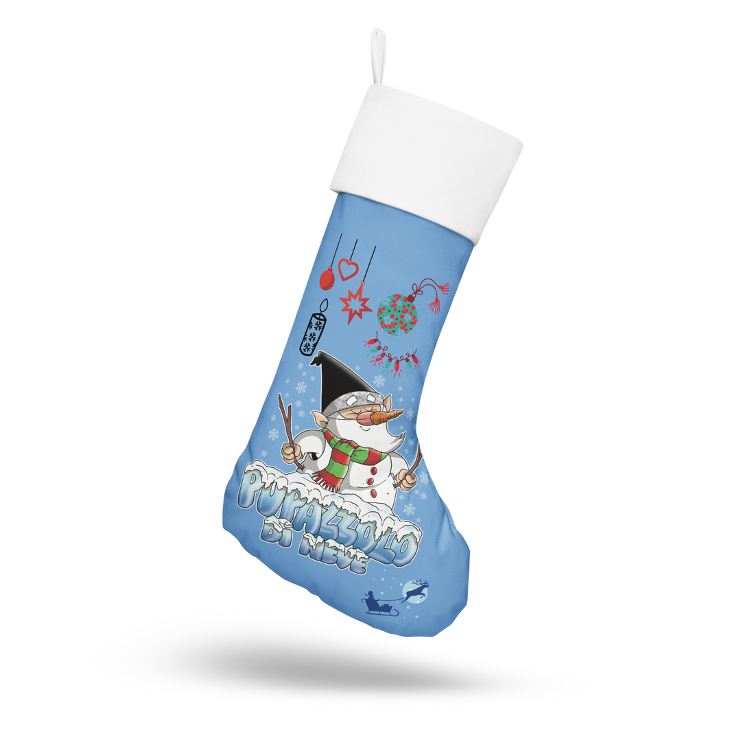 Calza di Natale PUPAZZOLO DI NEVE - Gufetto Brand 