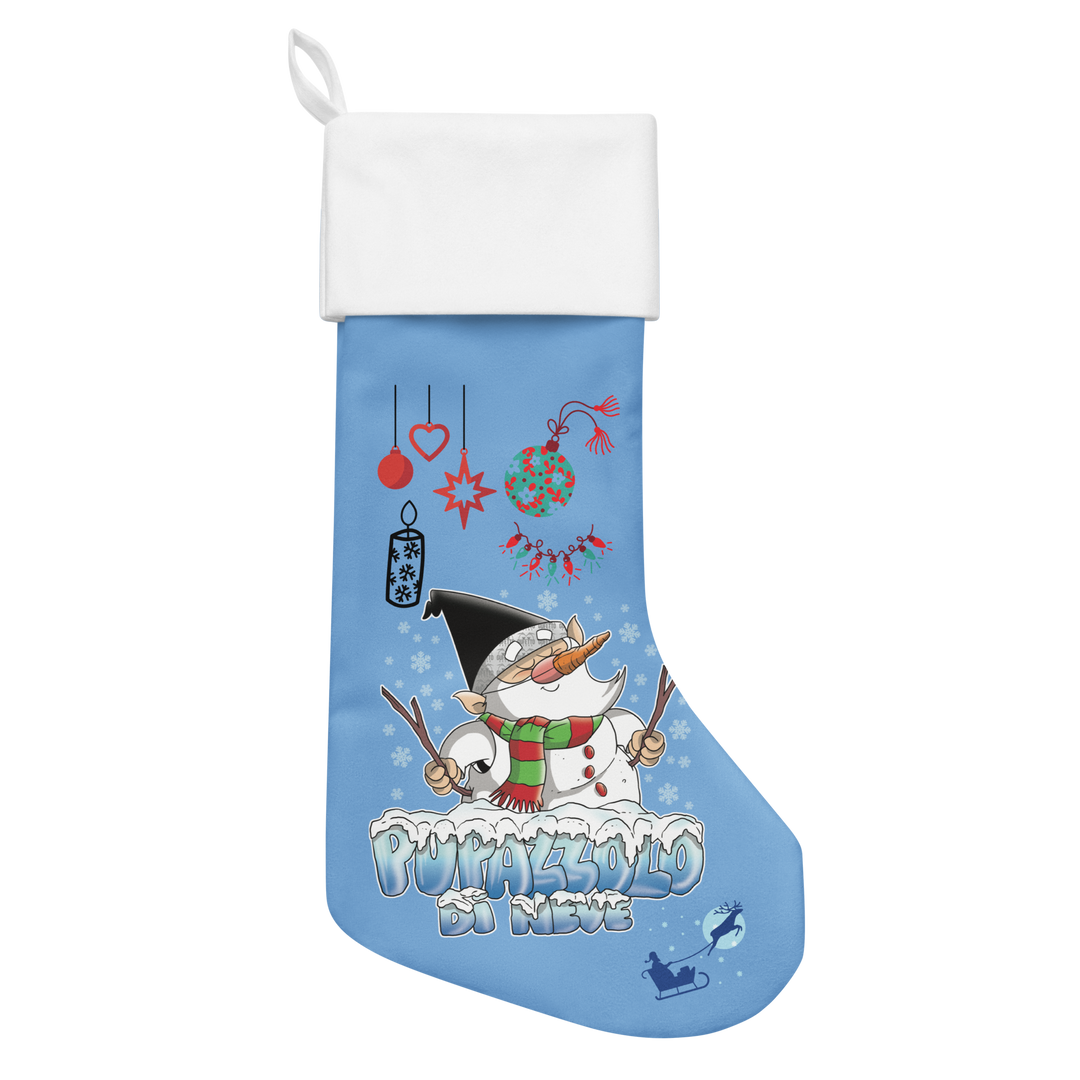 Calza di Natale PUPAZZOLO DI NEVE - Gufetto Brand 
