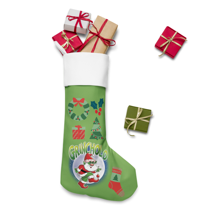 Calza di Natale GRINCHOLO - Gufetto Brand 