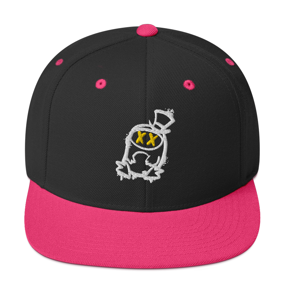 Cappellino snapback (baseball) GUFETTO 2 NERO OCCHI GIALLI - Gufetto Brand 