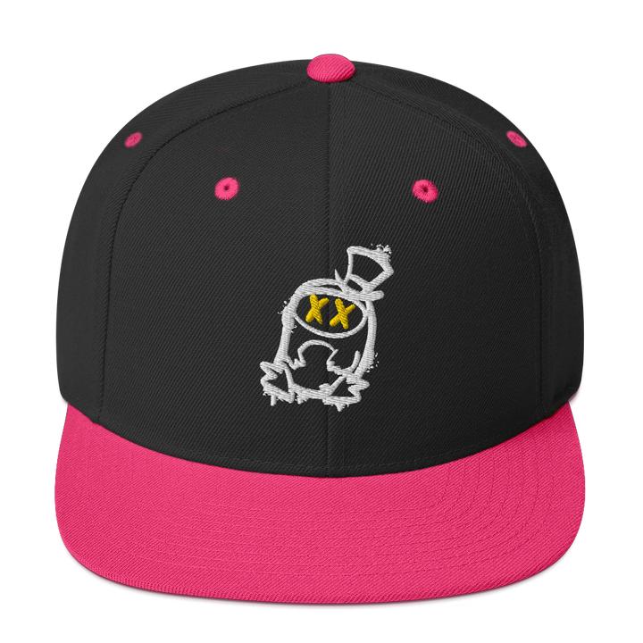 Cappellino snapback (baseball) GUFETTO 2 NERO OCCHI GIALLI - Gufetto Brand 