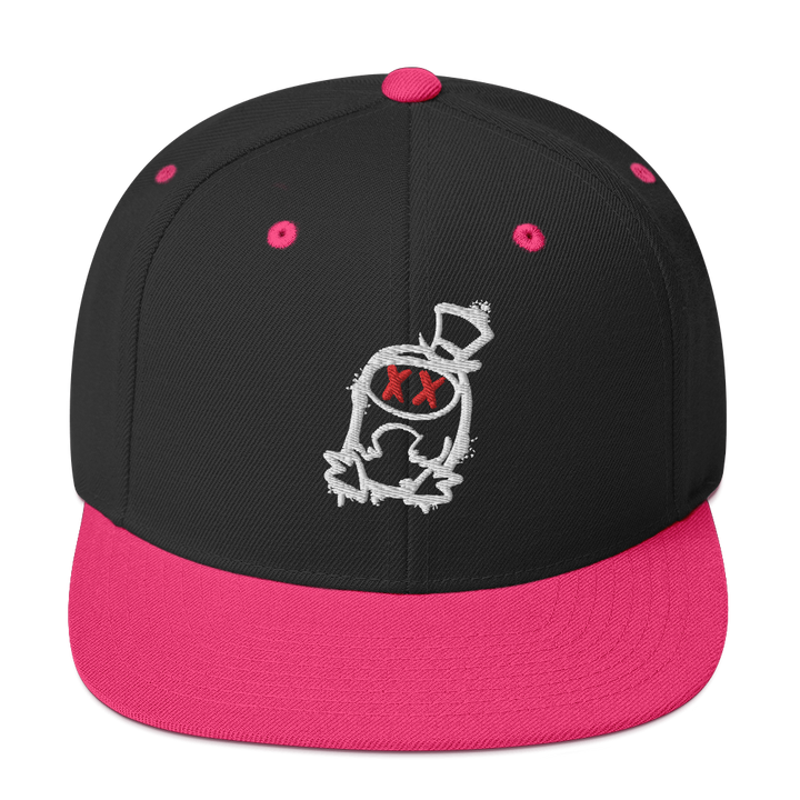 Cappellino snapback (baseball) GUFETTO 2 NERO OCCHI ROSSI - Gufetto Brand 