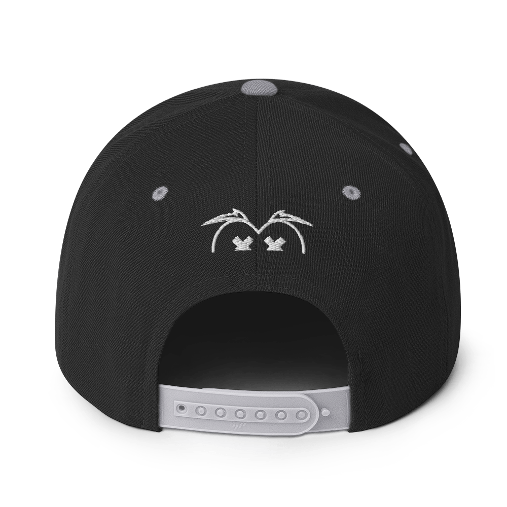 Cappellino snapback (baseball) GUFETTO 2 NERO OCCHI ROSSI - Gufetto Brand 