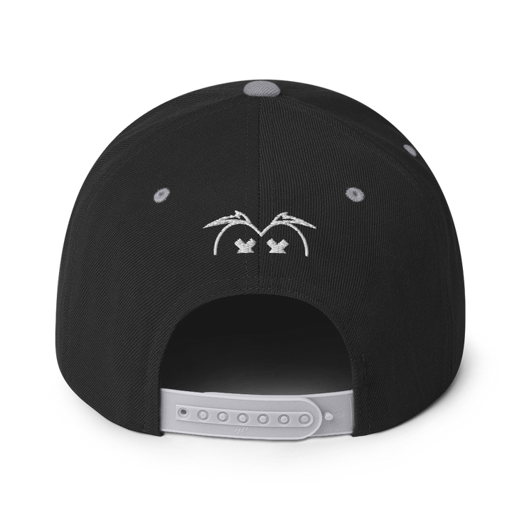 Cappellino snapback (baseball) GUFETTO 2 NERO OCCHI ROSSI - Gufetto Brand 