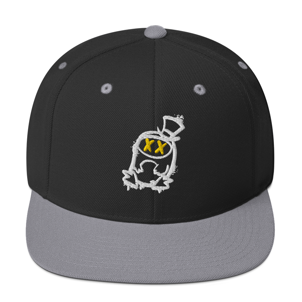 Cappellino snapback (baseball) GUFETTO 2 NERO OCCHI GIALLI - Gufetto Brand 