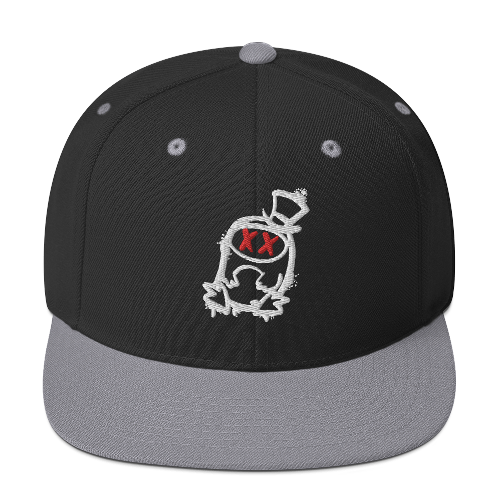 Cappellino snapback (baseball) GUFETTO 2 NERO OCCHI ROSSI - Gufetto Brand 