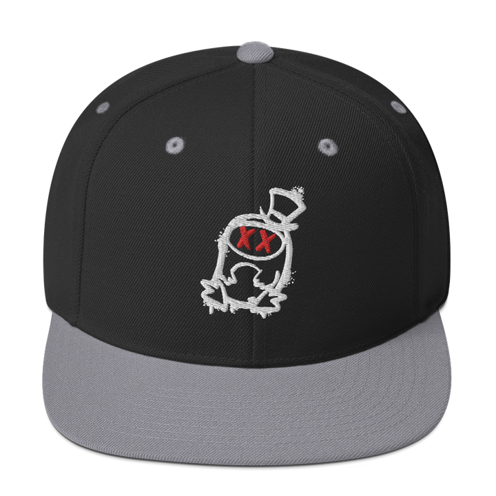 Cappellino snapback (baseball) GUFETTO 2 NERO OCCHI ROSSI - Gufetto Brand 