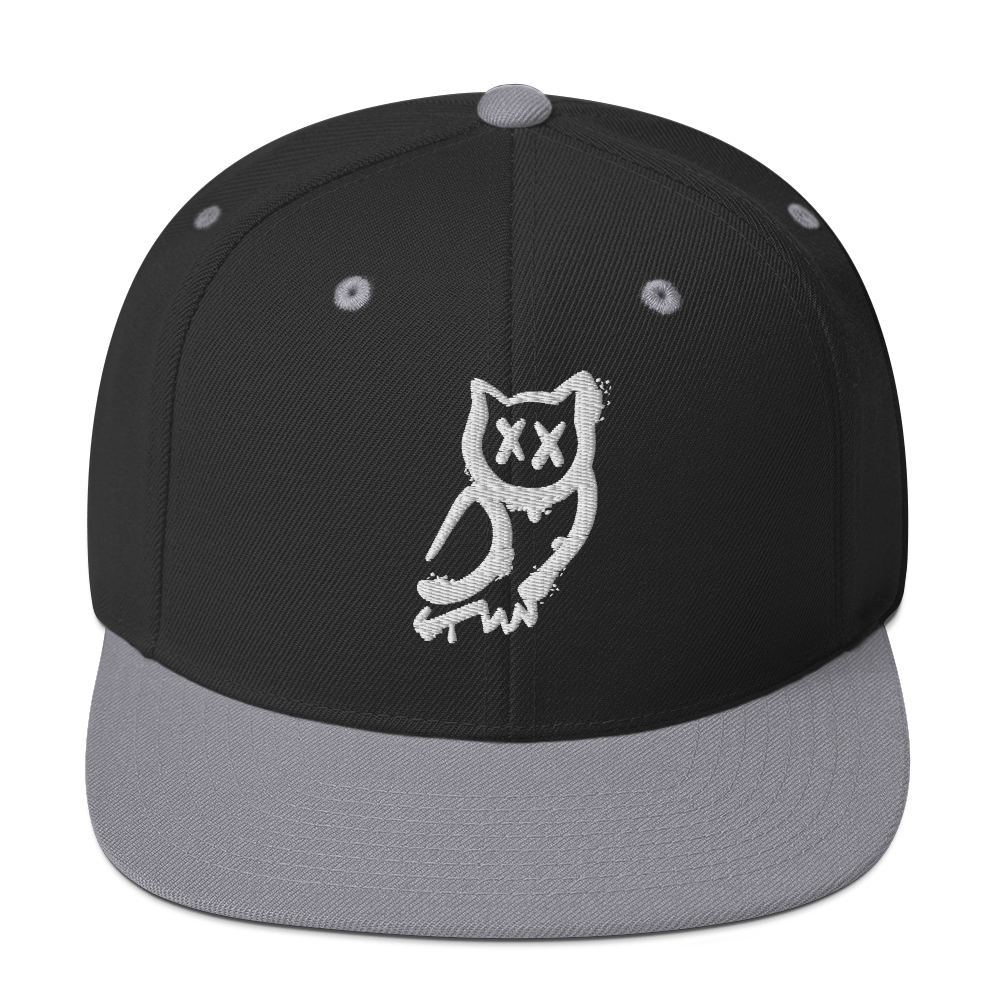 Cappellino snapback (baseball) GUFETTO 1 BIANCO OCCHI BIANCHI - Gufetto Brand 