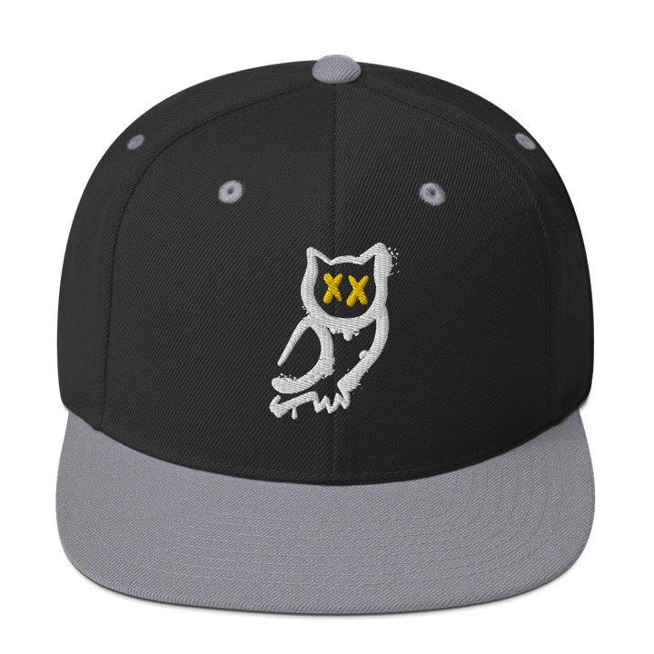 Cappellino snapback (baseball) GUFETTO 1 BIANCO OCCHI GIALLI - Gufetto Brand 