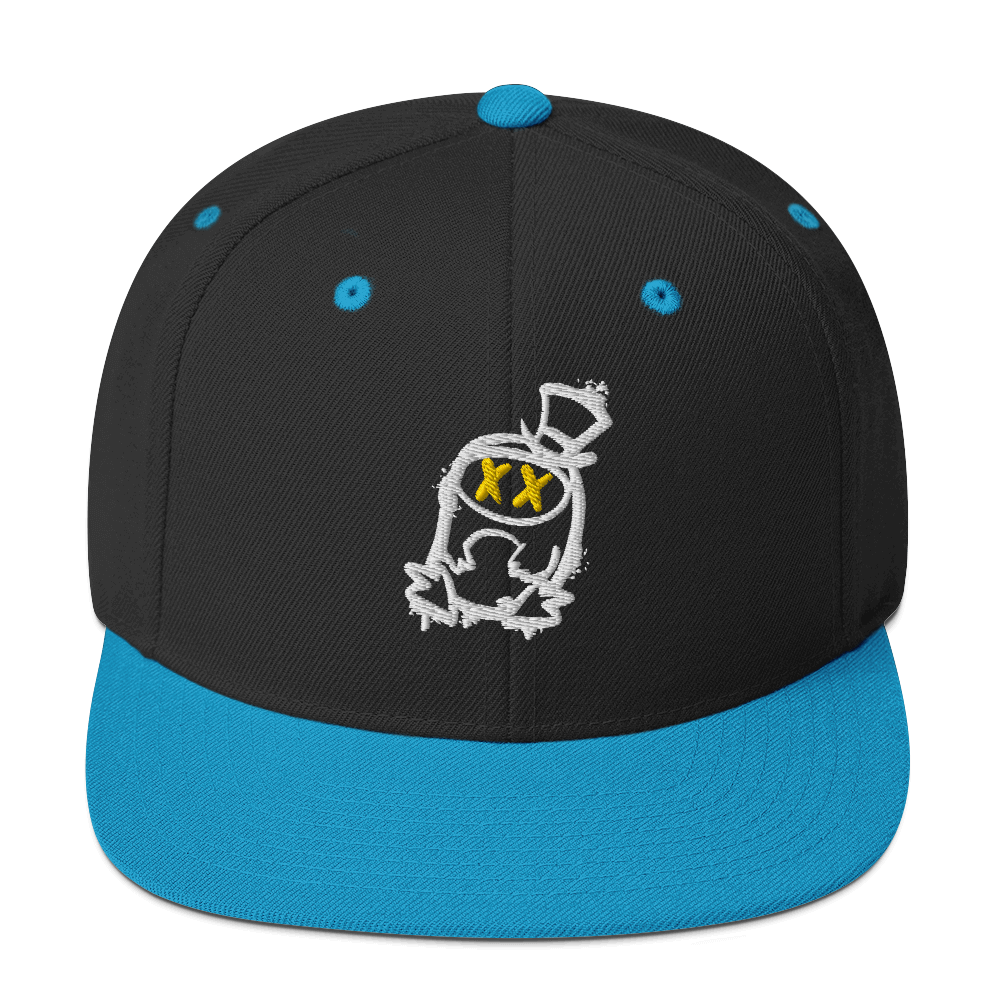 Cappellino snapback (baseball) GUFETTO 2 NERO OCCHI GIALLI - Gufetto Brand 