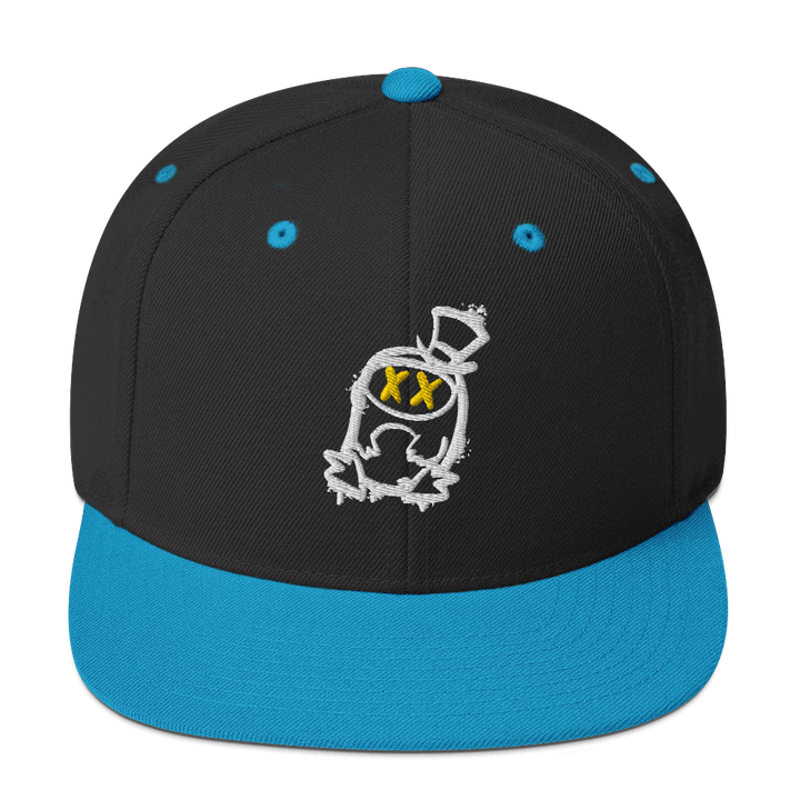 Cappellino snapback (baseball) GUFETTO 2 NERO OCCHI GIALLI - Gufetto Brand 