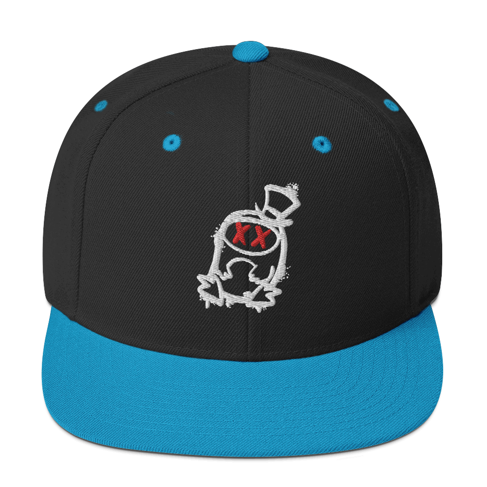 Cappellino snapback (baseball) GUFETTO 2 NERO OCCHI ROSSI - Gufetto Brand 