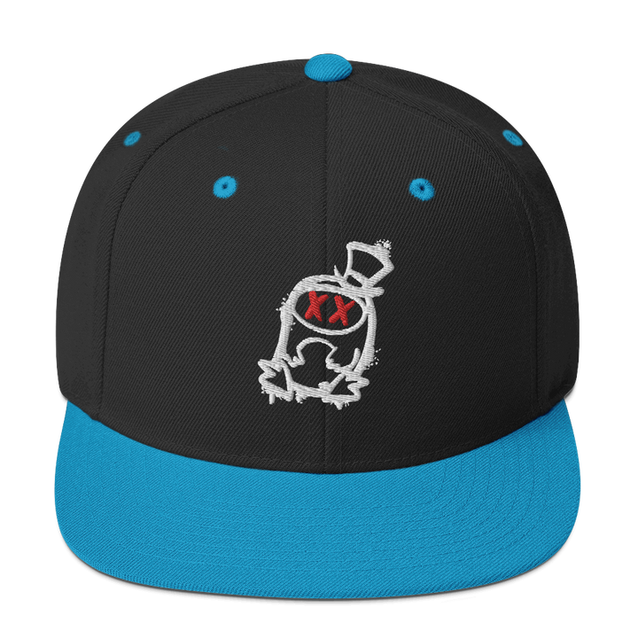 Cappellino snapback (baseball) GUFETTO 2 NERO OCCHI ROSSI - Gufetto Brand 