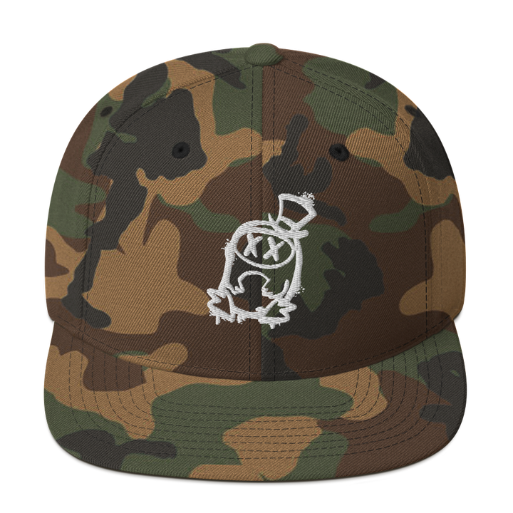 Cappellino snapback (baseball) GUFETTO 2 BIANCO OCCHI BIANCHI - Gufetto Brand 