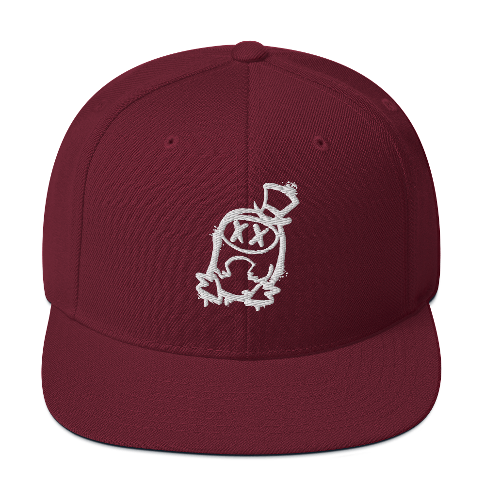 Cappellino snapback (baseball) GUFETTO 2 BIANCO OCCHI BIANCHI - Gufetto Brand 