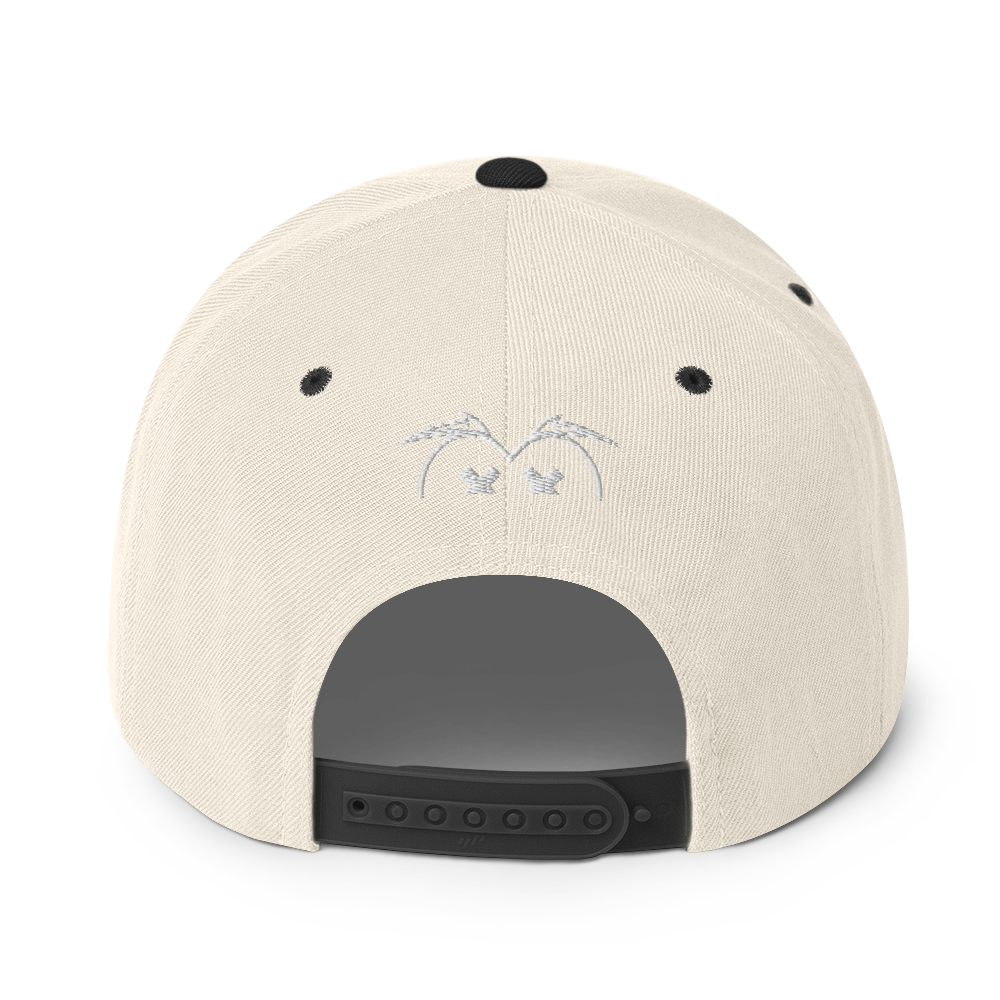 Cappellino snapback (baseball) GUFETTO 2 BIANCO OCCHI BIANCHI - Gufetto Brand 