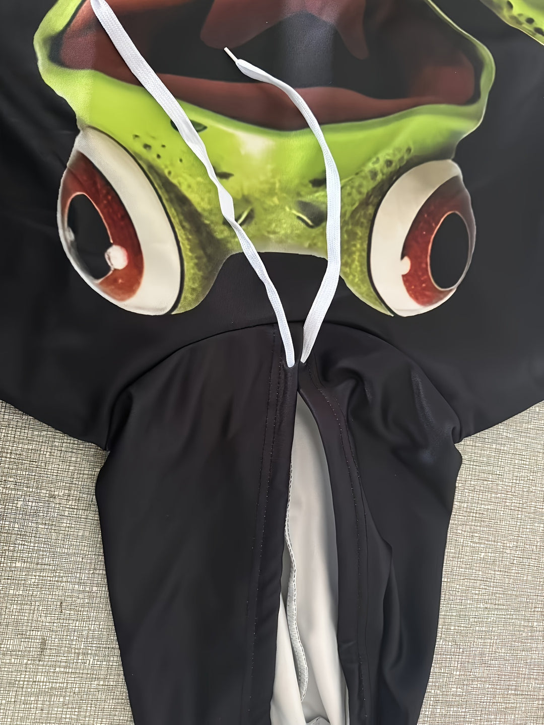 Men's 3D Frog Print Hoodie - Casual & Sporty, Breathable Polyester, Long Sleeve Pullover for Spring & Fall - Gufetto Brand 