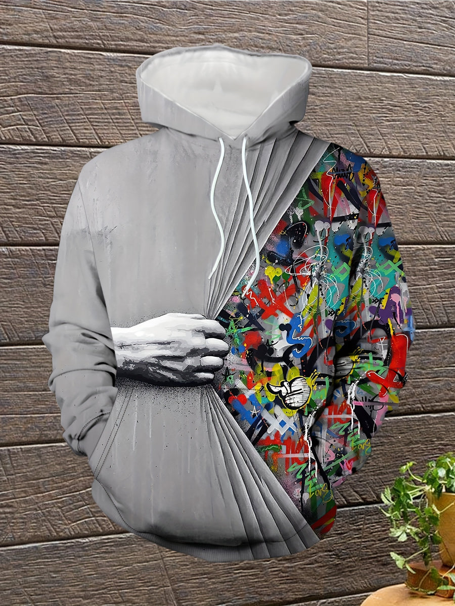 Men's Fashion Casual Printed Hoodie - Gufetto Brand 