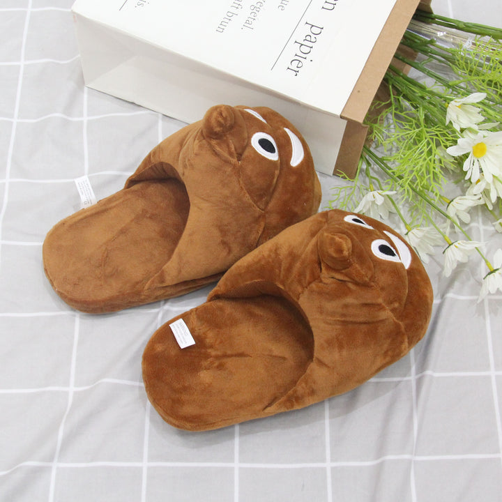 Pacchetto Emoticon Cacca Divertenti Pantofole di Peluche - Gufetto Brand 