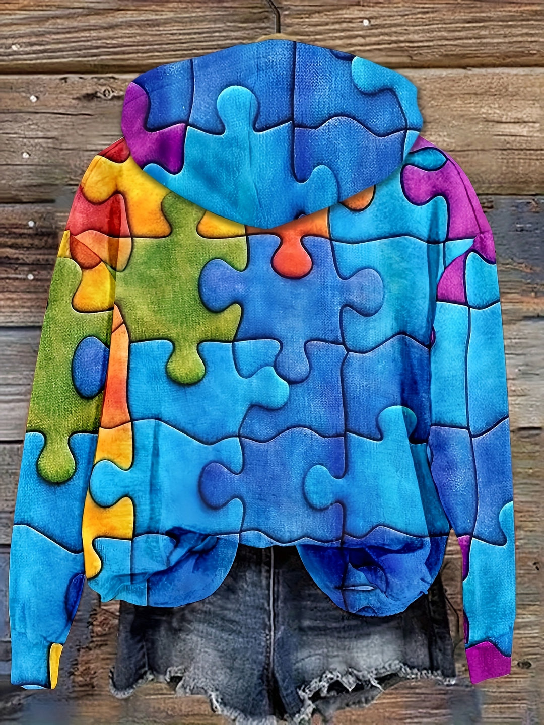 All Over Print Hoodie, Casual Long Sleeve Hoodies Sweatshirt, Women's Clothing - Gufetto Brand 