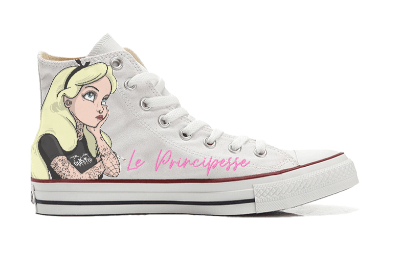 Sneakers Converse Alte Original Principessa Tattoo ( P6098268 ) - Gufetto Brand 