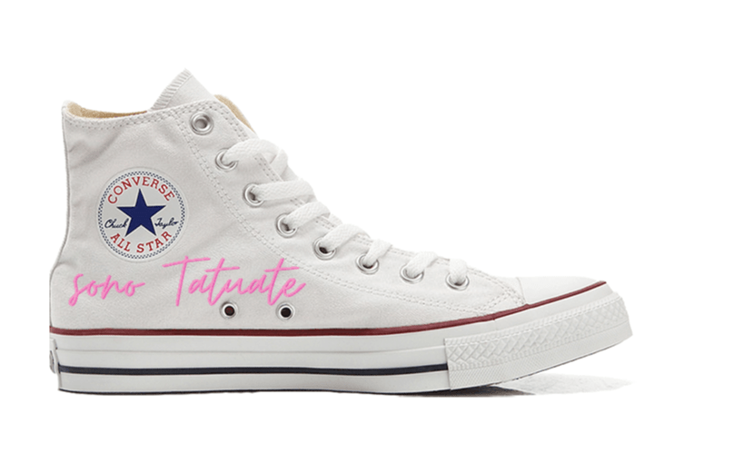 Sneakers Converse Alte Original Principessa Tattoo ( P6098268 ) - Gufetto Brand 