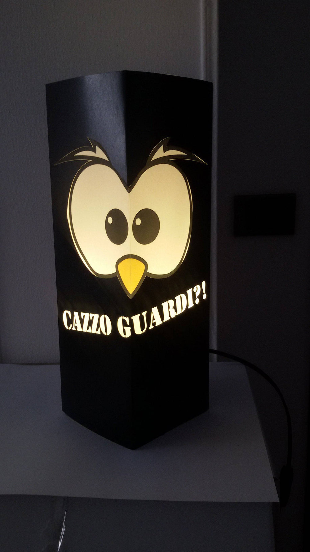 BLACKF. Gufetto-Lamp Nera Cazzo Guardi! Outlet - Gufetto Brand 