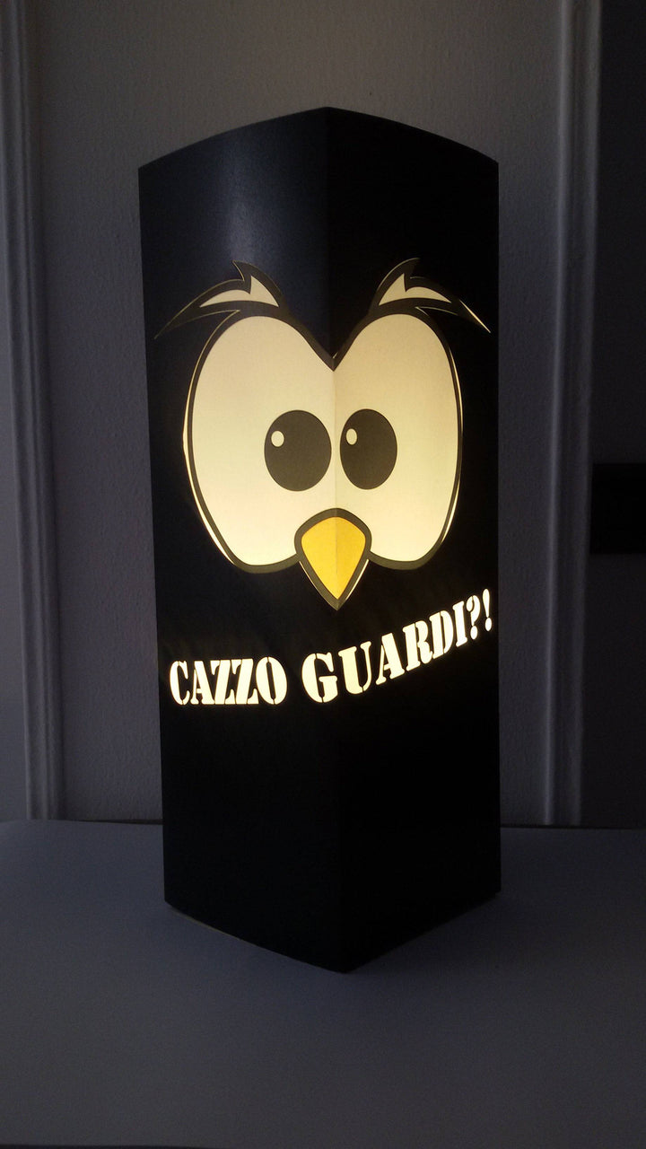 BLACKF. Gufetto-Lamp Nera Cazzo Guardi! Outlet - Gufetto Brand 