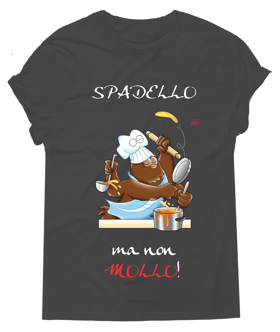BLACKF. T-shirt Uomo In Cucina Spadello ma non - Gufetto Brand 
