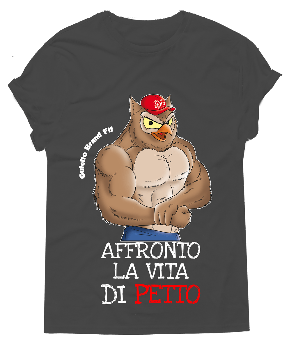 BLACKF. T-shirt Donna Affronto la Vita - Gufetto Brand 