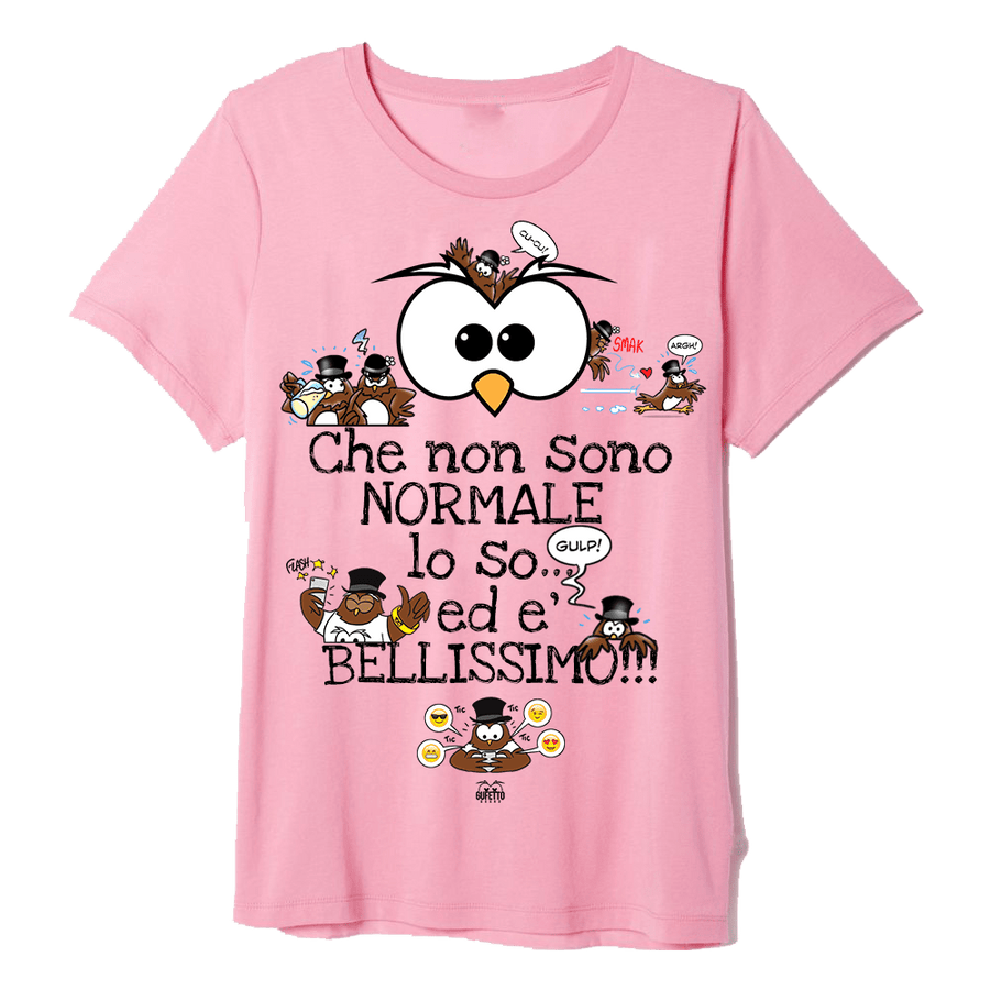 BLACKF. T-shirt Donna Pink Gufetti Edition - Gufetto Brand 