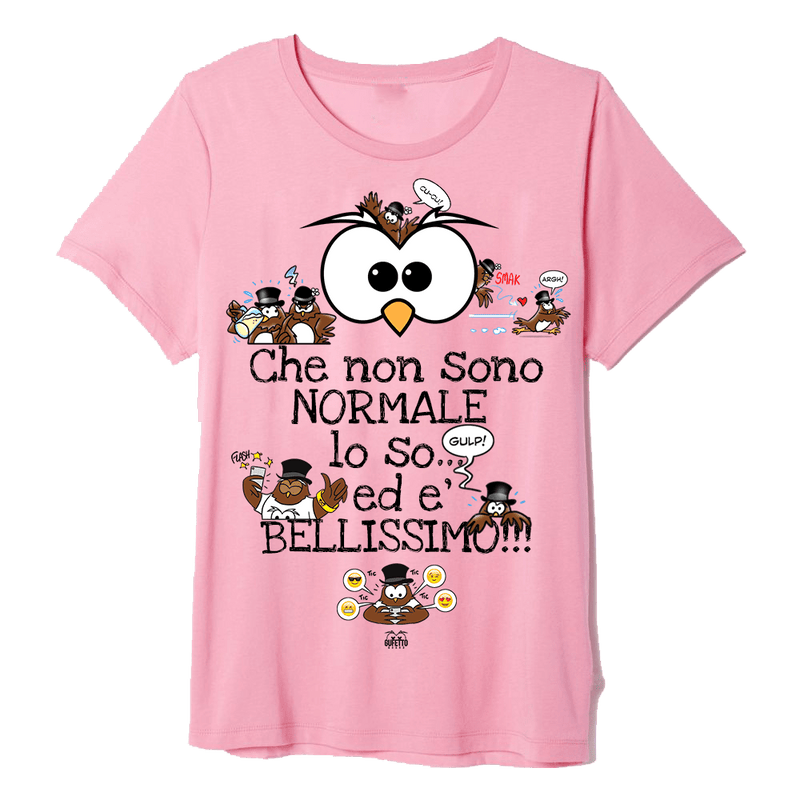 BLACKF. T-shirt Donna Pink Gufetti Edition - Gufetto Brand 