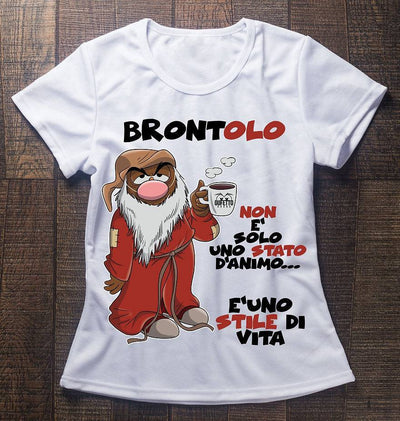 T-shirt Donna Brontolo Sleep ( B320965 ) - Gufetto Brand 