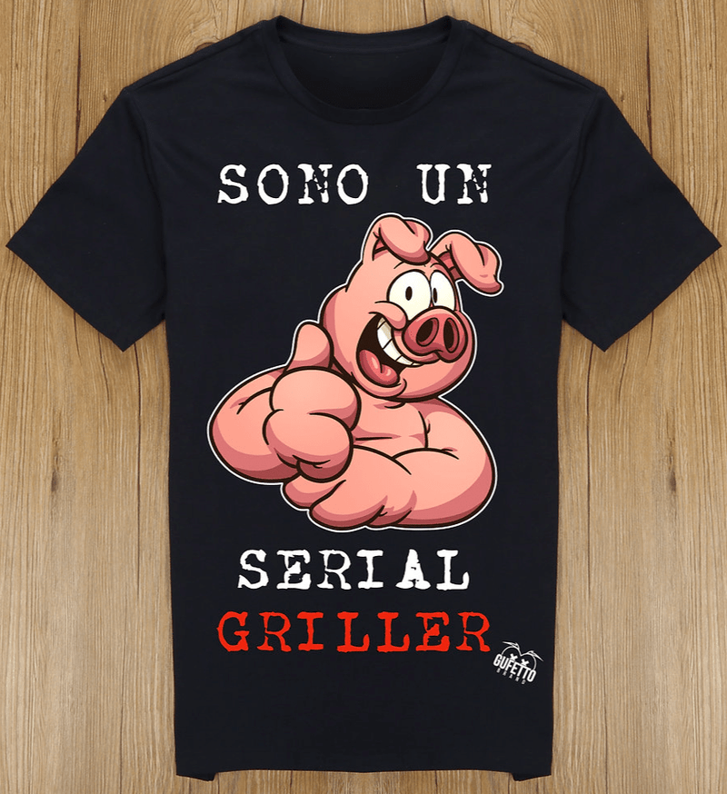 T-shirt Uomo SERIAL GRILLER ( G63012 ) - Gufetto Brand 