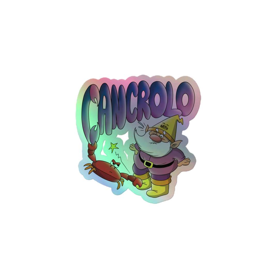 Adesivi olografici CANCROLO - Gufetto Brand 