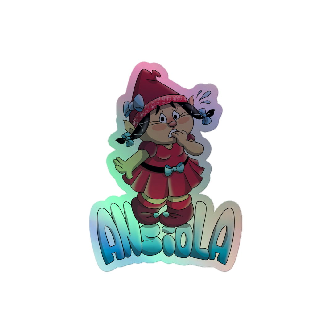 Adesivi olografici ANSIOLA - Gufetto Brand 