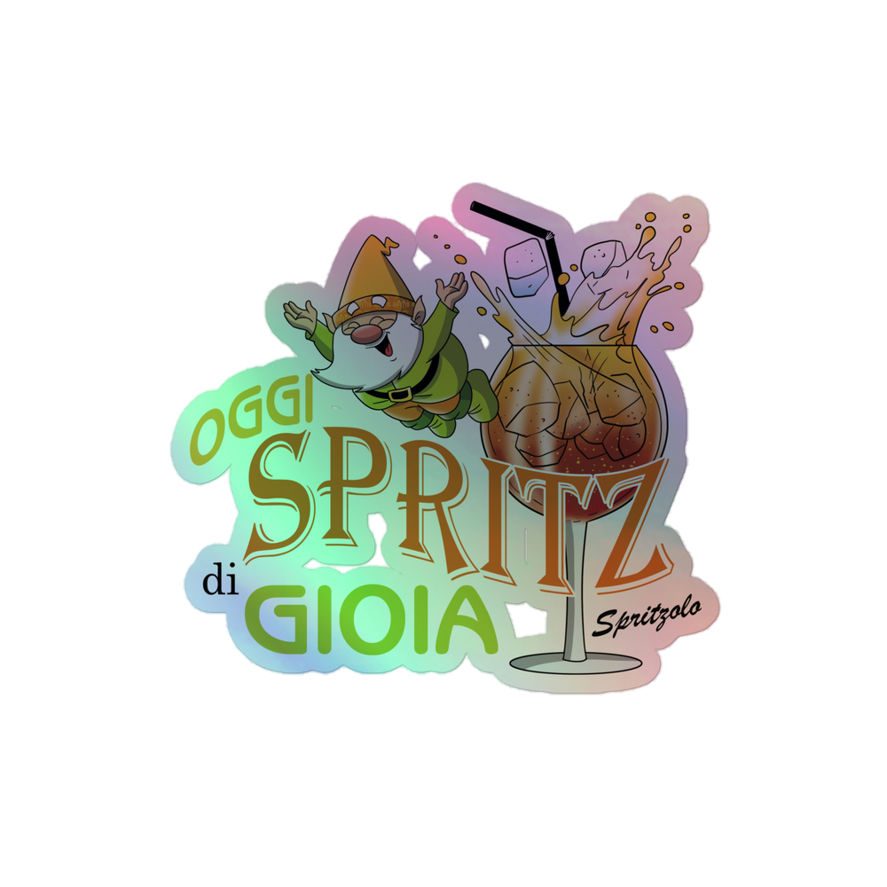 Adesivi olografici SPRITZ DI GIOIA - Gufetto Brand 