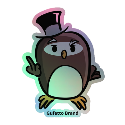 Adesivi olografici GUFETTO FUCK - Gufetto Brand 