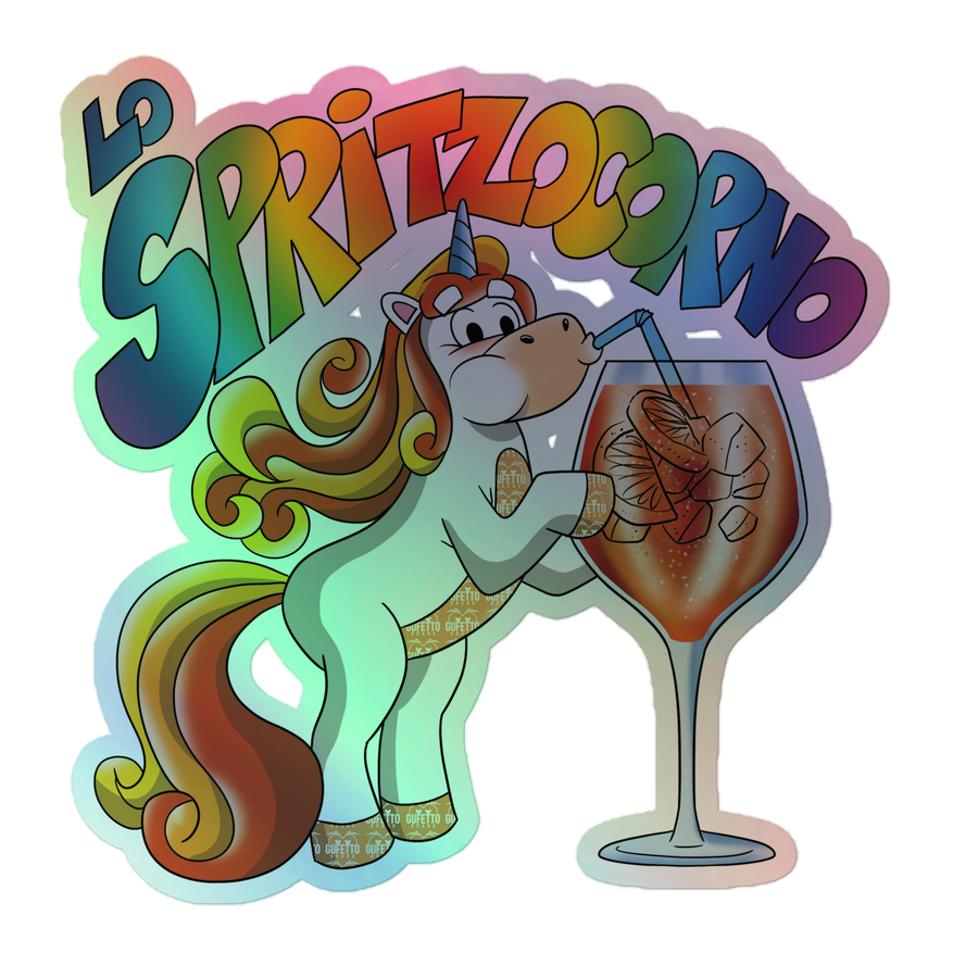 Adesivi olografici LO SPRITZOCORNO - Gufetto Brand 