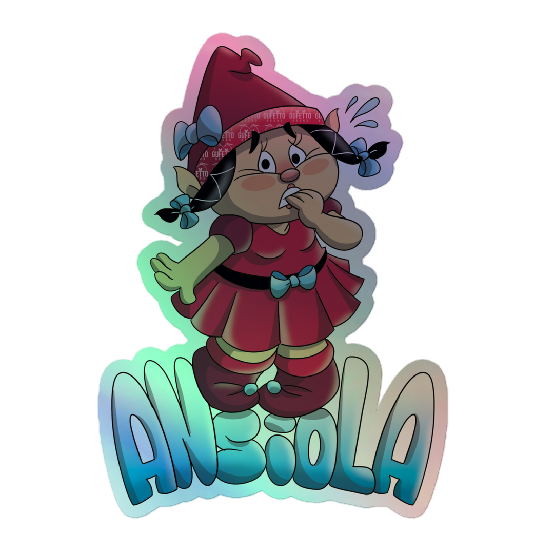 Adesivi olografici ANSIOLA - Gufetto Brand 