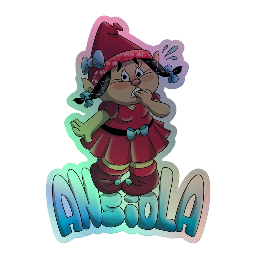 Adesivi olografici ANSIOLA - Gufetto Brand 