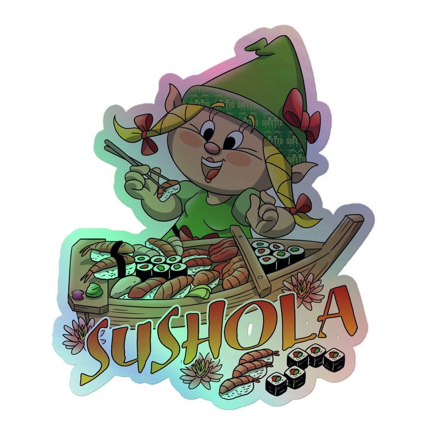 Adesivi olografici SUSHOLA - Gufetto Brand 